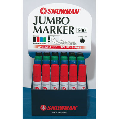 Spidol Snowman Permanent Marker Jumbo 500 Chisel 7.5x11.3